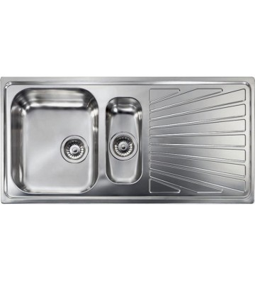 Sanitec Cometa Stainless Steel Sink Anti-Engraving Sink 100 x 50 2VR (11465)