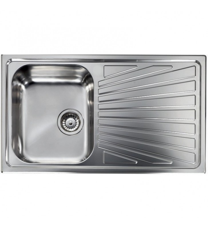 Sanitec Cometa Inox Sink Insert Textured Engraving 86 x 50 1VR (11463)