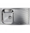 Sanitec Cometa Inox Sink Insert Textured Engraving 86 x 50 1VR (11463)