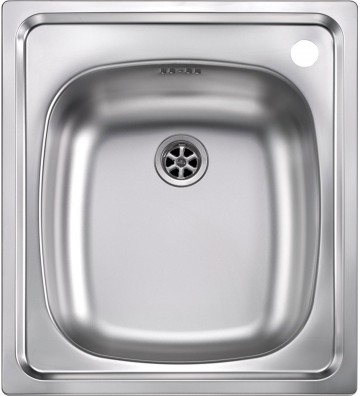 Νεροχύτης Sanitec ΙΝΟΧ Ένθετος  Αγυάλιστος 44 x 50 1V  (11934)