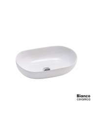 Porcelain Washbasin LOOP 57.5 x36.5 Bianco Ceramica White