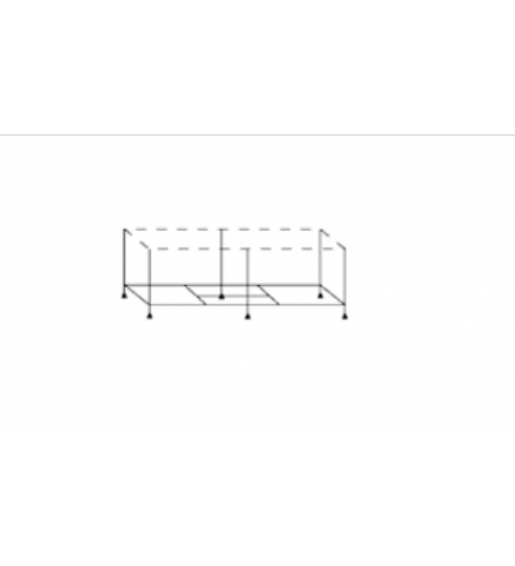 Ευθύγραμμη Γαλβανισμένη Βάση Στήριξης Μπανιερών Sanitec (90-07-00024)