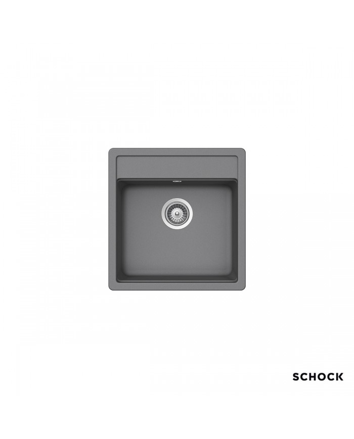 Νεροχύτης Ένθετος Schock Cristalite Manhattan Μία Γούρνα 49x51 Χρώμα:  Cromat Granite