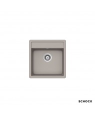 Νεροχύτης Ένθετος Schock Cristalite Manhattan Μία Γούρνα 49x51 Χρώμα: Concrete Granite