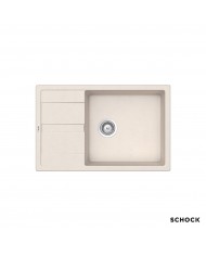 Schock Cristalite Manhattan Single Bowl Undermount Sink with Apron 78x50cm Color: Everest Granite