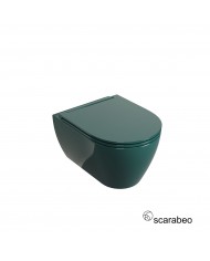 Λεκάνη Κρεμαστή Scarabeo Glam 50,5cm Twist με κάλυμμα Slim Soft Close Χρώμα: Musk Glossy
