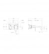 Built-in Washbasin Mixer Ramon Soler Alexia 19cm 362101NM