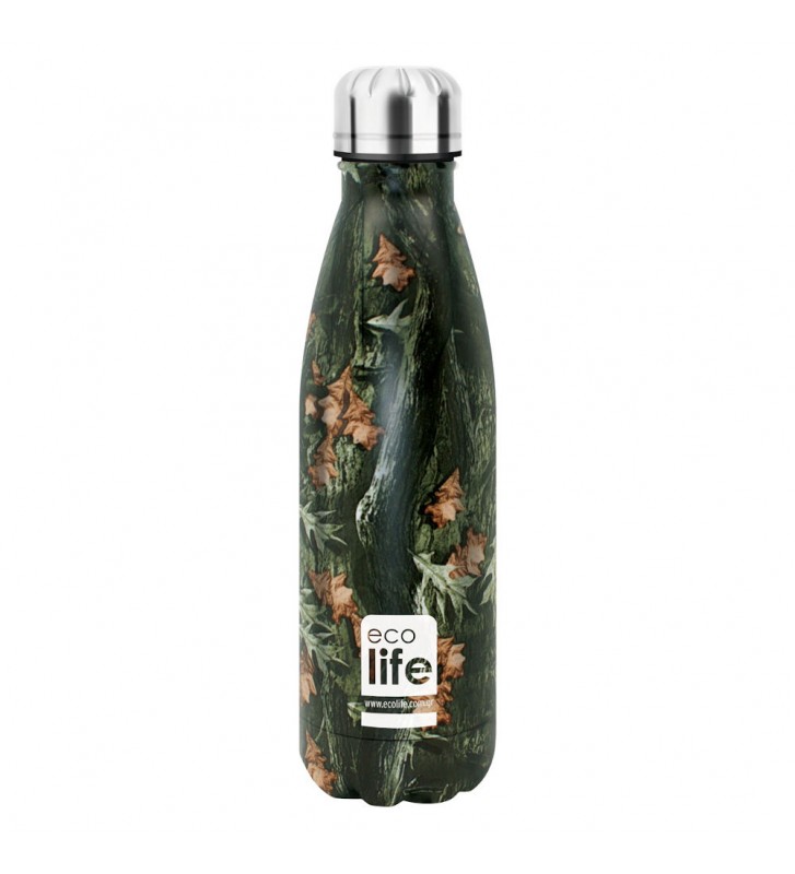 Οικολογικό θερμός Ecolife Leaves Thermos 500ml με διπλά τοιχώματα
