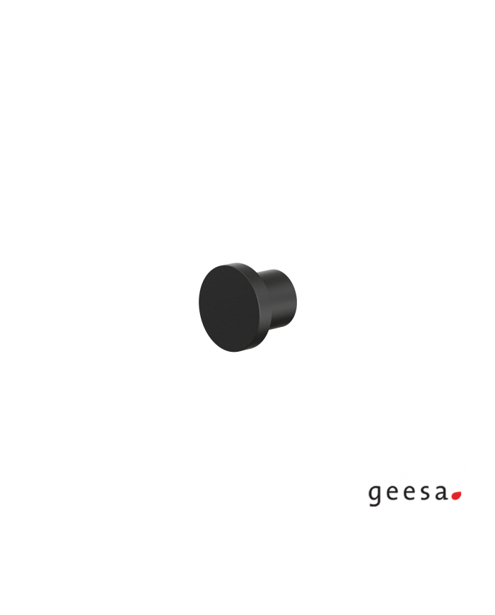 Άγκιστρο μπάνιου μονό 2εκ. Φ25 Opal Geesa Black Matt