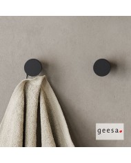 Άγκιστρο μπάνιου μονό 2εκ. Φ25 OPAL Geesa Black Matt