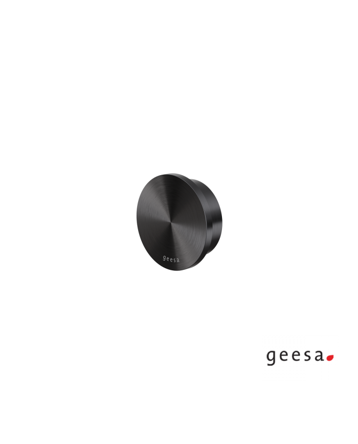 Άγκιστρο μπάνιου μονό 1,9εκ. Φ54 Opal Geesa Inox PVD Black Brushed