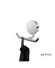 Bathroom hook double 4.6cm. Opal Geesa Chrome