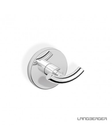 Double Langberger Chrome bathroom hook