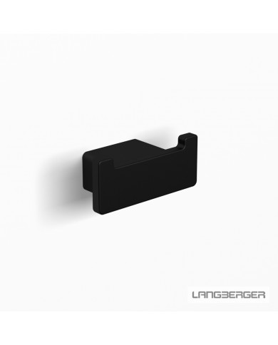 Bathroom hook double Langberger Black Matt