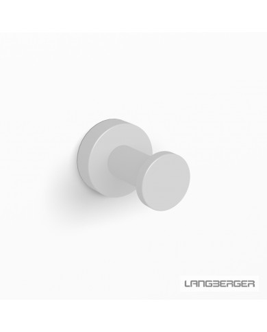 Bathroom hook single 4 cm. Langberger White Matt