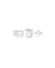 Rimless Wall-Hung Toilet Bianco Ceramica Lexa LX 110 with Removable Bakelite Slim Soft Close Cover (52.5cm) Color: White