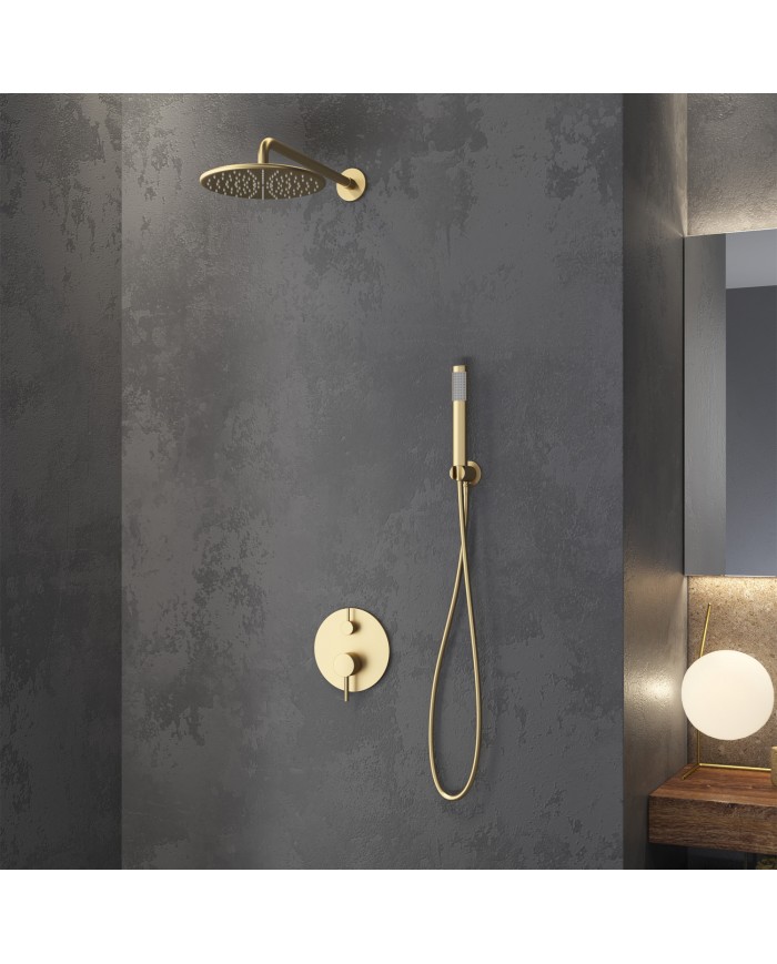 Built-in Complete Bathroom Set 2 Outlets Mixer & Bell & Telephone with Stand Karag Artemis Oro SO510-O (5206836065212)