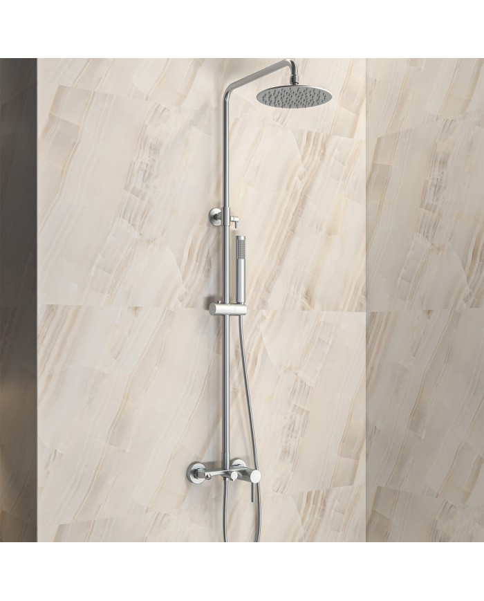 Karag Artemis Satinato SO551B-S Extendable Shower Column with Satin Shower Mixer (5206836616865)