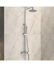 Karag Artemis Satinato SO551B-S Extendable Shower Column with Satin Shower Mixer (5206836616865)