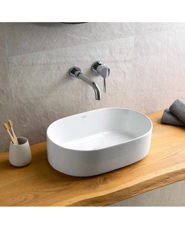 Porcelain Bathroom Sink Countertop LY 3281 Karag 46x31x14cm