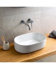 Porcelain Bathroom Sink Countertop LY 3281 Karag 46x31x14cm
