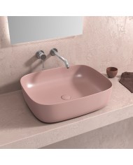 Porcelain Bathroom Sink Countertop Karag Rosa Matt LT 2143-MP (49x39.5x15cm)