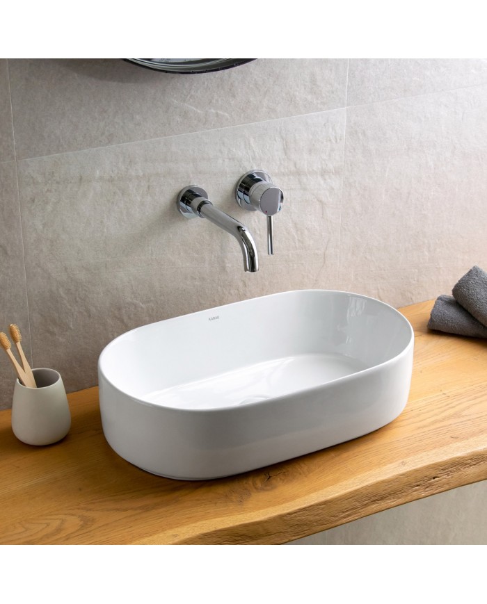 Porcelain Bathroom Sink Countertop Karag LY 3282 53x31.5x14cm (5206836626901)