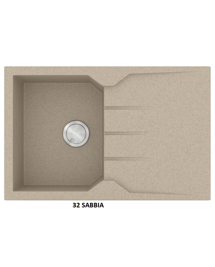 Granite Sink Sanitec Ultra Granite 807 79 1B 1D (79X50) Heavy Duty Reversible