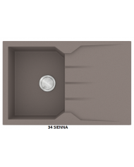 Granite Sink Sanitec Ultra Granite 807 79 1B 1D (79X50) Heavy Duty Reversible