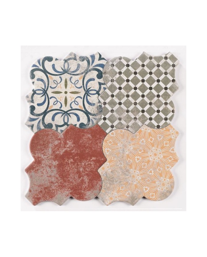 Πλακάκι Patchwork - Decor Κεραμικό Ματ Τοίχου - Δαπέδου Karag Riga 45x45cm (5206836018492)