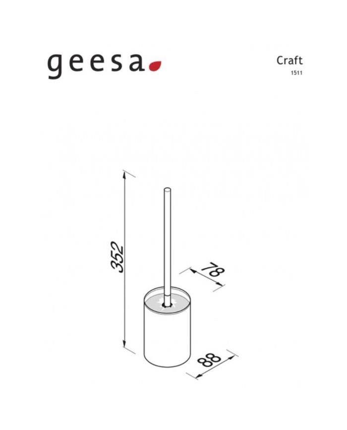 Πιγκάλ Επίτοιχο Craft Geesa Inox Chrome (1511-110)