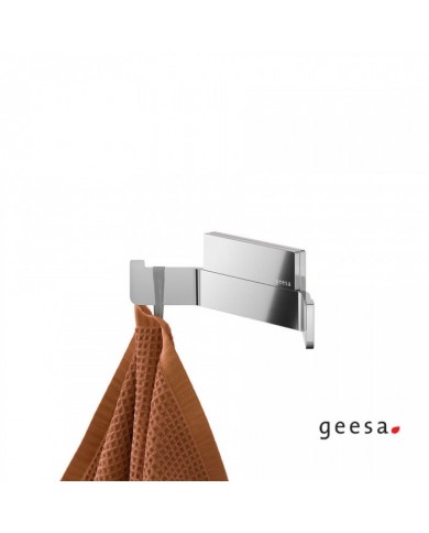Double Bathroom Hook Craft Geesa Inox Chrome (1515-110)