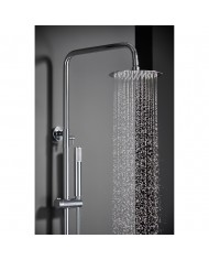 Στήλη Ντουζ Επεκτεινόμενη 2 Εξόδων Imex Monza Chrome με Μπαταρία & Ανακλινόμενη Κεφαλή & Τηλέφωνο  (BDM039)