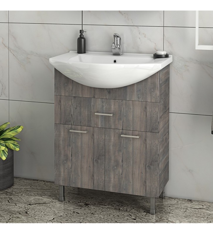 Βάση Επίπλου Μπάνιου με Νιπτήρα Drop RITMO 55