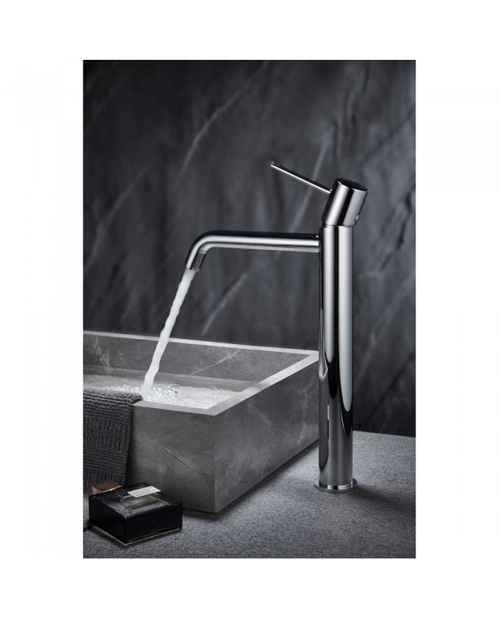 Imex Monza Chrome Tall Brass Basin Mixer Tap (BDM039-3)