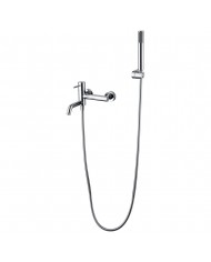 Imex Monza Chrome Bathroom Mixer Set with Shower Handset, Spiral & Base (BDM039-4)