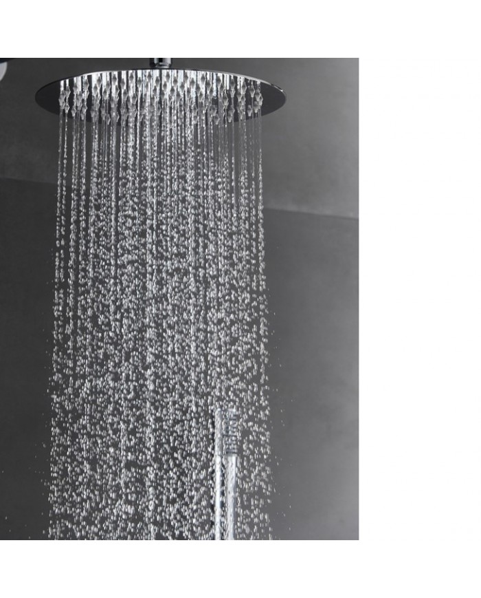 Built-in Complete Bathroom Set Imex Tivoli Chrome 2 Outlet Mixer & Stainless Steel Ceiling Bell Ø25cm & Telephone (GPΤ039)