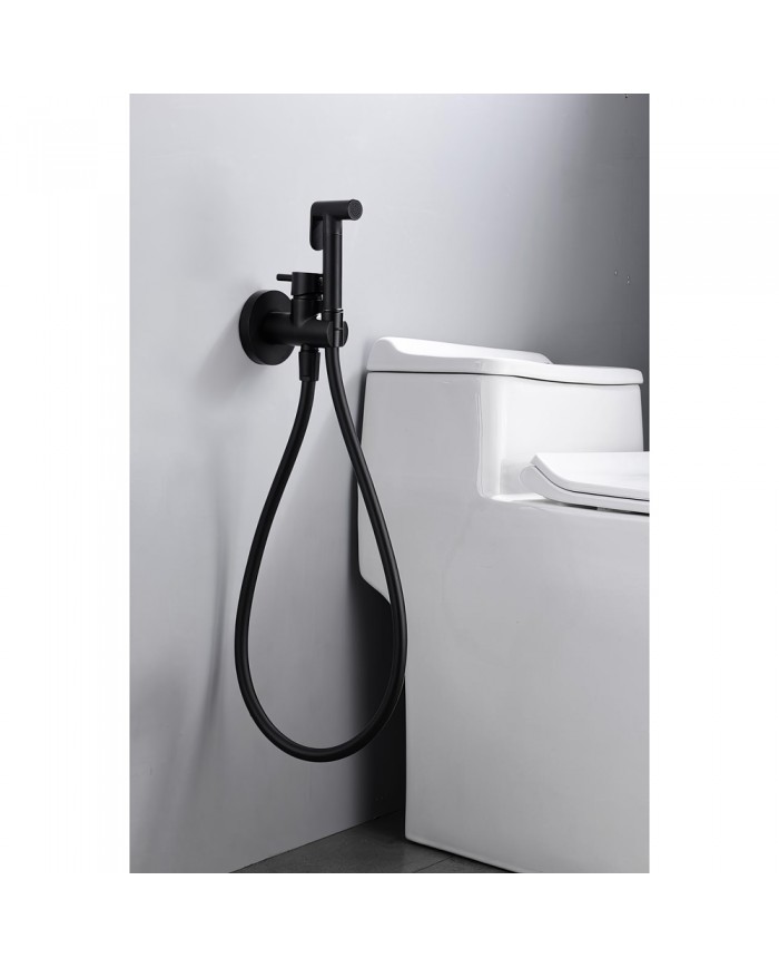 Built-in Bidet System Imex Munich Black Matt Mixer & Shower 1 Hole (RDM001/NG)