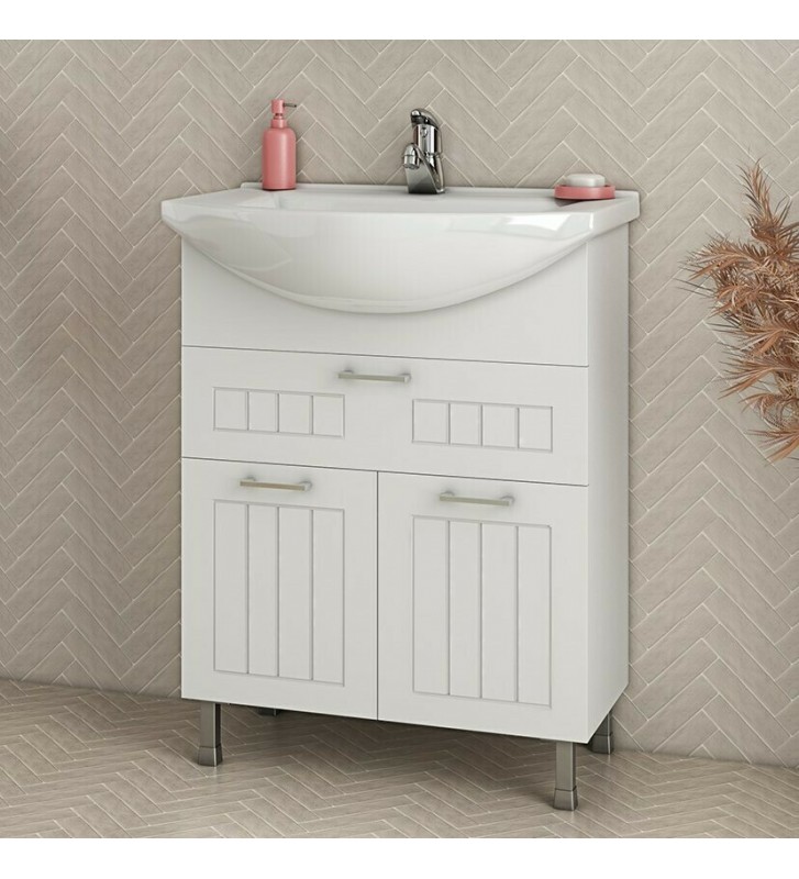 Βάση Επίπλου Μπάνιου 65 Drop RITMO με Νιπτήρα