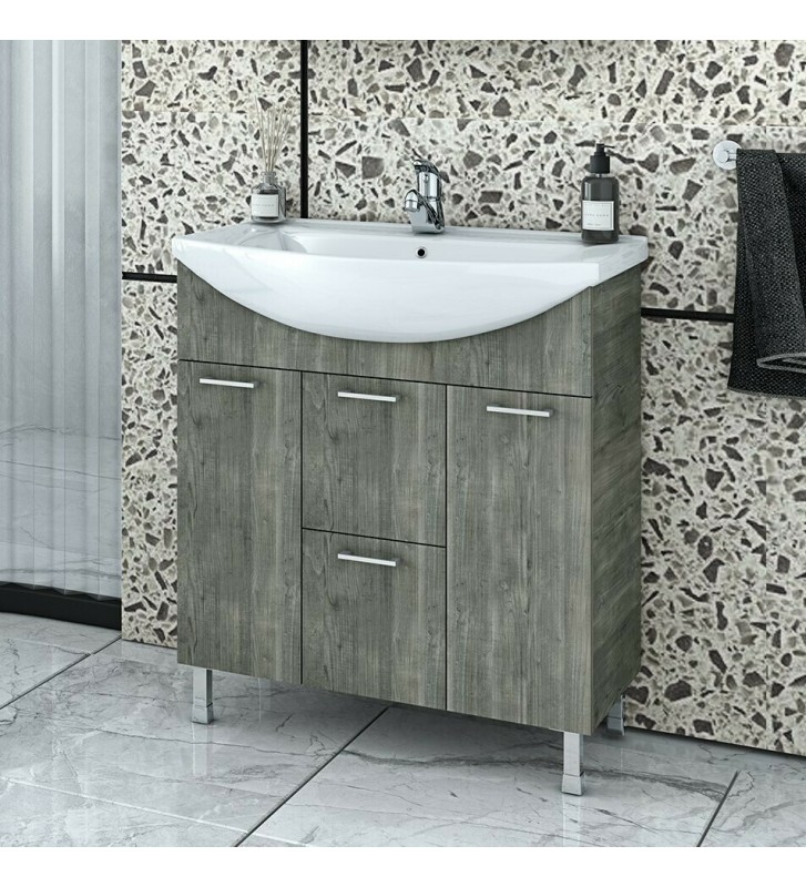 Βάση Επίπλου Μπάνιου 75 Drop RITMO με Νιπτήρα