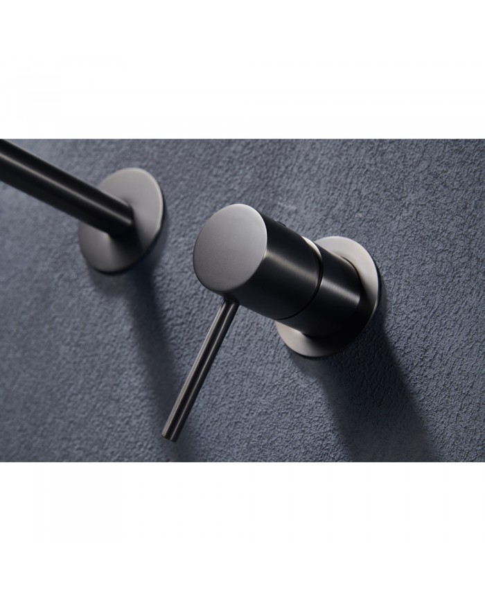 Built-in Basin Mixer Imex Monza Black Metal Gun PVD (GLM039/BGM)