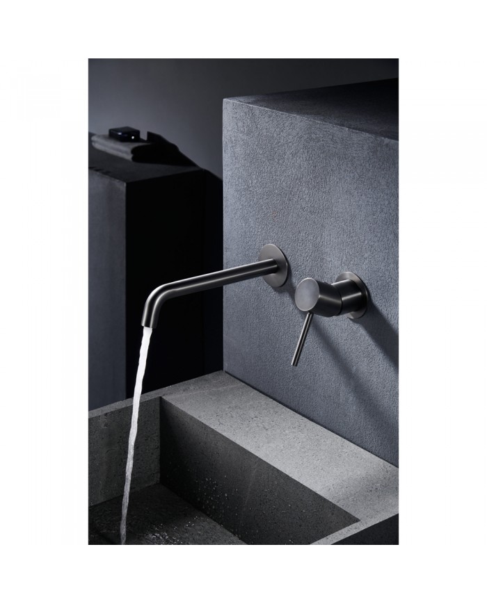 Built-in Basin Mixer Imex Monza Black Metal Gun PVD (GLM039/BGM)