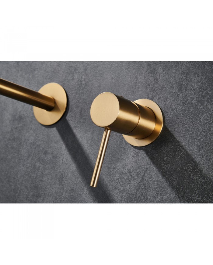 Built-in Basin Mixer Imex Monza Gold Matte PVD (GLM039/OC)