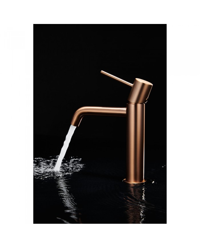 Imex Monza Basin Mixer Tap Rose Gold Matte PVD (BDM039-1ORC)