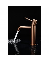 Imex Monza Basin Mixer Tap Rose Gold Matte PVD (BDM039-1ORC)