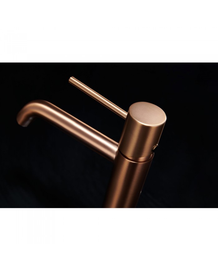Imex Monza Basin Mixer Tap Rose Gold Matte PVD (BDM039-1ORC)