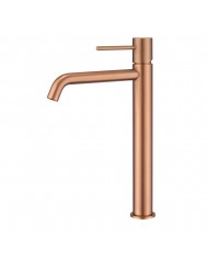 Imex Monza Tall Basin Mixer Tap Rose Gold Matt / Copper PVD (BDM039-3ORC)