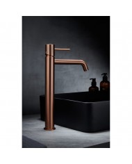 Imex Monza Tall Basin Mixer Tap Rose Gold Matt / Copper PVD (BDM039-3ORC)