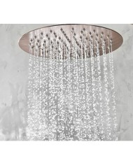 Built-in Bathroom Set Imex Tivoli Rose Gold Matt / Copper PVD Mixer 2 Ex. & Ceiling Code. Inox Ø25cm & Tel. (GPT039/ORC)