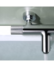 Imex Line Chrome Thermostatic Bath Mixer Set with Shower Handset, Spiral & Base (BTD038-4)